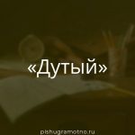 Морфологический разбор 