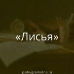 Морфологический разбор 