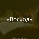 Морфологический разбор 