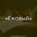 Морфологический разбор 