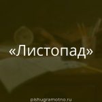 Морфологический разбор 