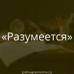 Морфологический разбор 