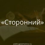 Морфологический разбор 