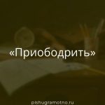 Морфологический разбор 