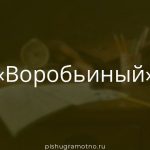 Морфологический разбор 