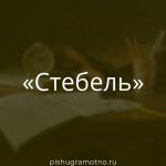 Морфологический разбор 