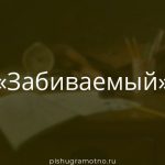 Морфологический разбор 