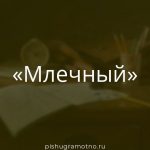 Морфологический разбор 