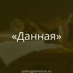 Морфологический разбор 