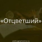 Морфологический разбор 