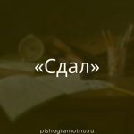 Морфологический разбор 