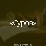 Морфологический разбор 